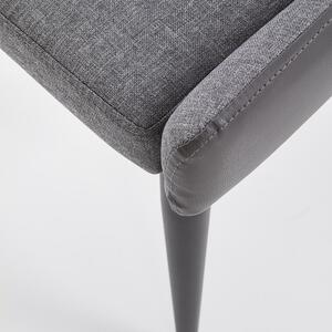 Jídelní židle Kurt, šedá / černá