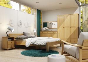 Casarredo - Komfort nábytek Masivní postel KL-133, 90x200, borovice, výběr moření | barva: bez moření borovice