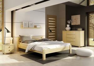 Casarredo - Komfort nábytek Masivní postel KL-132, 90x200, borovice, výběr moření | barva: bez moření borovice