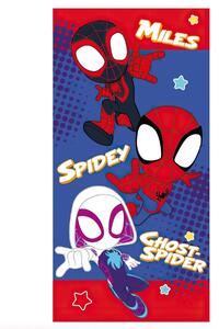 Jerry Fabrics Dětská plážová osuška SPIDEY, modrá, froté, 70x140cm