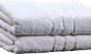 Kvalitní bílé ručníky a osušky s jedním nebo dvěma proužky dle skladových zásob. Ručníky a osušky jsou vhodné hlavně do ubytovacích zařízení. Barva ručníku je bílá.  