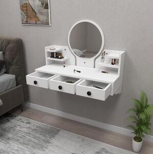 Toaletní stolek Makole (bílá). 1094114