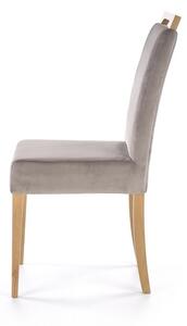 Jídelní židle Clarion II, šedá / dub medový