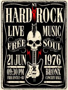 Cedule Hard Rock Live Music 1976