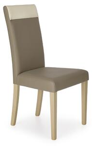 Jídelní židle Norbert, hnědá / krémová