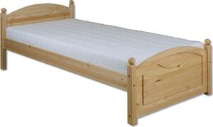 Casarredo - Komfort nábytek Masivní postel KL-126, 80x200, borovice, výběr moření | barva: bez moření borovice