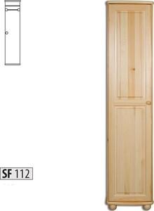 Casarredo - Komfort nábytek Šatní skříň FS-112, 1-dvéřová | barva: bez moření borovice