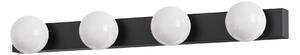 Brilagi - LED Koupelnové osvětlení zrcadla HOLLYWOOD 4xLED/3W/230V IP44 černá