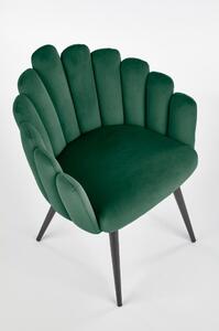 Jídelní židle Yara, zelená / černá
