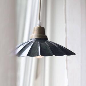 PR Home Závěsné světlo Ester, modré, Ø 24 cm, se zástrčkou, E27, Modrá, Obývací pokoj / jídelna, kov, Vintage