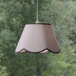 PR Home Závěsné světlo Nell, mechově zelené, Ø 35 cm, E27, látka, stmívatelný, Bílá / opál, Obývací pokoj / jídelna, Textil / tkanina / hedvábí