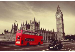 Ceduľa London - Londín Big Ben Vintage style 30cm x 20cm Plechová tabuľa