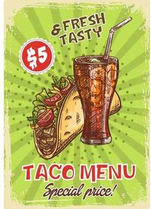 Cedule Restaurace menu - Taco