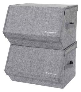 Set stohovatelných boxů RLB02GY (2 ks)