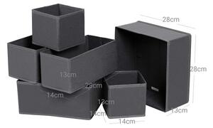 Set stohovatelných boxů RDZ06G (6 ks)