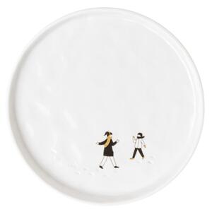 Pocelánový talíř Snowball Fight 15 cm