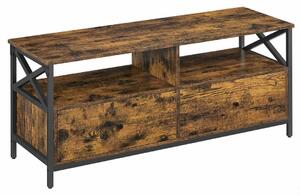 SONGMICS Televizní stolek Vasagle Nuros 120 cm hnědý/černý
