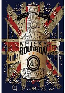 Ceduľa Whiskey Bourbon Vintage style 30cm x 20cm Plechová tabuľa