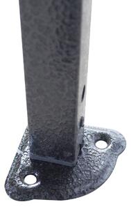 Nůžkový stan 3x4,5m ocelový, Černá, Bez bočních plachet