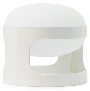 Kartell Stolní lampa KD28, bílá, Ø 25 cm, E14-LED, Bílá / opál, Obývací pokoj / jídelna, Plast, Design