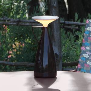 Kartell LED stolní lampa Camomille, tmavě červená, stmívatelné, stmívatelný, Červená, Obývací pokoj / jídelna, Plast, Design