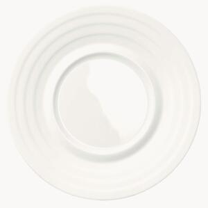 Sada podšálků z kostního porcelánu Cross White, 6 dílů