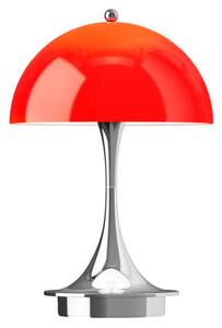 Louis Poulsen Přenosná lampa Panthella 160 V3, chrome original opal red 5744613402
