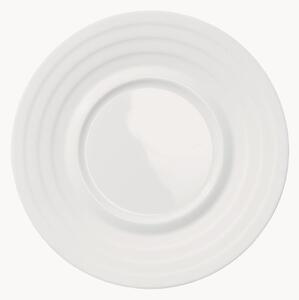 Sada podšálků z kostního porcelánu Cross White, 6 dílů