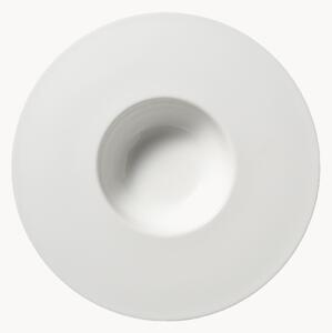 Sada hlubokých talířů z kostního porcelánu Cross White, 6 dílů