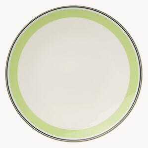 Sada mělkých talířů z kostního porcelánu Capri, 6 dílů