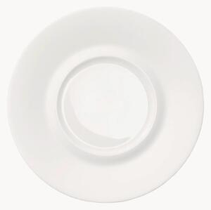 Sada podšálků z kostního porcelánu Cross White, 6 dílů