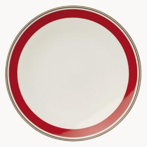 Sada mělkých talířů z kostního porcelánu Capri, 6 dílů
