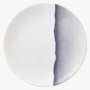 Sada dezertních talířů z kostního porcelánu Silhouette, 6 dílů