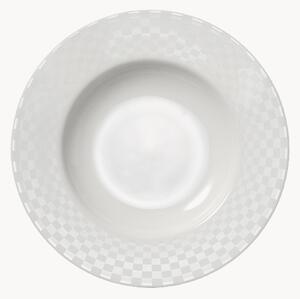 Sada hlubokých talířů z kostního porcelánu Cross White, 6 dílů