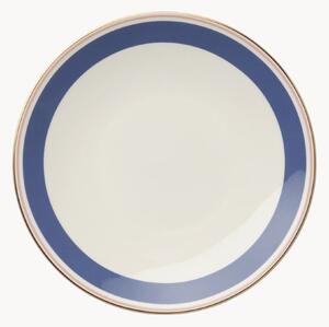 Sada snídaňových talířů z kostního porcelánu Capri, 6 dílů