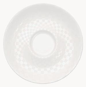 Sada podšálků z kostního porcelánu Cross White, 6 dílů