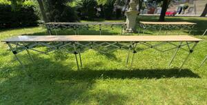 TENTino Skládací profi pult 4,28 m x 42 cm pro nůžkový stan