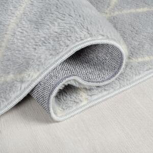 Kusový koberec Furber Alisha Fur Berber Grey/Ivory 120x170 cm
