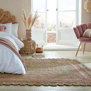 Kusový koberec Grace Jute Natural/Pink 160x230 cm