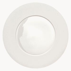 Sada dezertních talířů z kostního porcelánu Cross White, 6 dílů