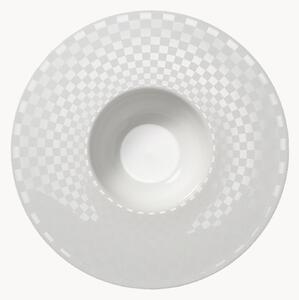 Sada hlubokých talířů z kostního porcelánu Cross White, 6 dílů
