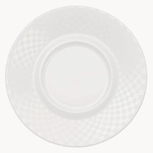 Sada podšálků z kostního porcelánu Cross White, 6 dílů