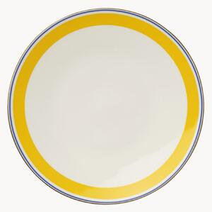 Sada mělkých talířů z kostního porcelánu Capri, 6 dílů