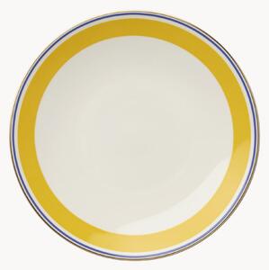 Sada snídaňových talířů z kostního porcelánu Capri, 6 dílů