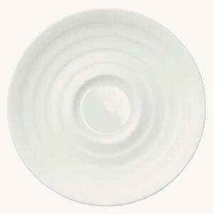Sada podšálků z kostního porcelánu Cross White, 6 dílů