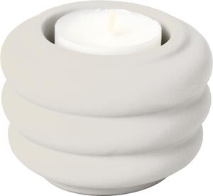 IHR krémově bílý keramický svícen na čajovou svíčku