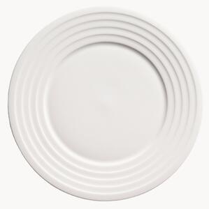 Sada snídaňových talířů z kostního porcelánu Fine Dining Relief, 6 dílů