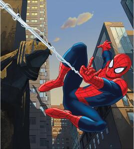 Dětská vliesová fototapeta na zed' Marvel Létající Spider-Man, Disney | 180 x 202 cm | DFTDNXL 5119