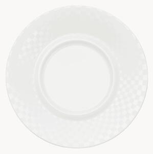 Sada podšálků z kostního porcelánu Cross White, 6 dílů