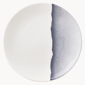 Sada snídaňových talířů z kostního porcelánu Silhouette, 6 dílů